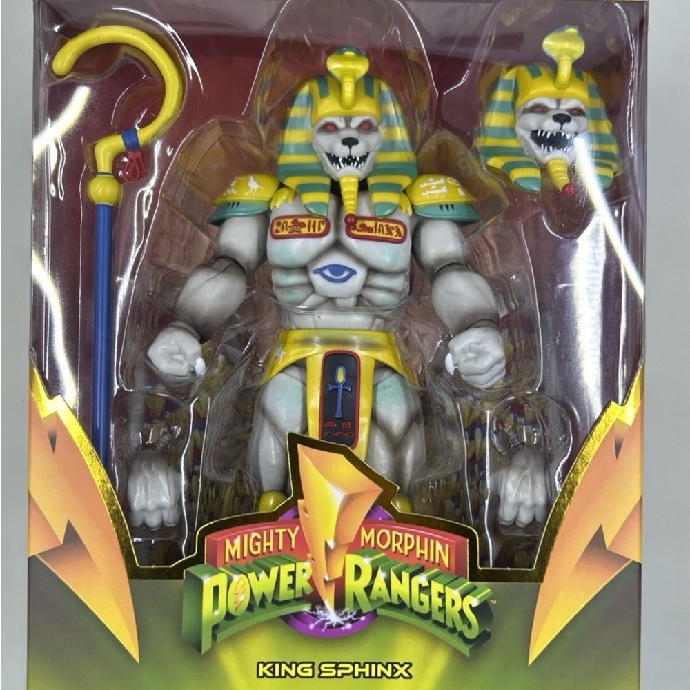 Power Ranger King Sphinx Figure with Yellow and Blue